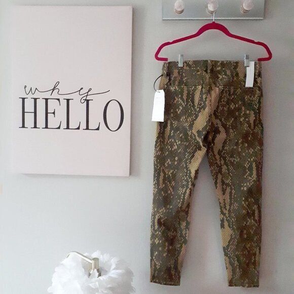 NWT Current | Elliott python print skinny crop jeans, 27 - Picture 15 of 16